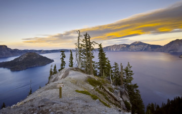 Картинка crater lake природа реки озера горы потухший вулкан кратер озеро