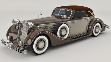 Картинка автомобили 3д 1937 horch 853a sport