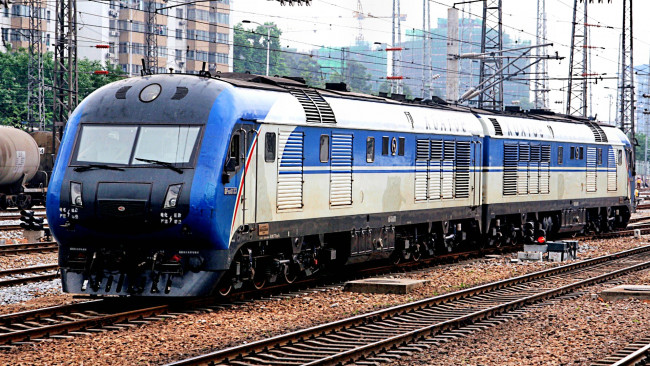 Обои картинки фото техника, локомотивы, электровоз, железная, дорога, рельсы