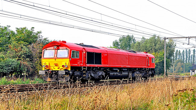 Обои картинки фото техника, локомотивы, локомотив, рельсы, железная, дорога