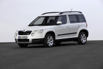 Картинка автомобили skoda 2010г greenline yeti светлый