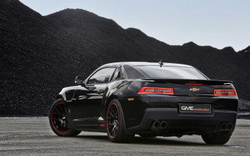Картинка автомобили chevrolet gme ss camaro темный 2014г exclusive