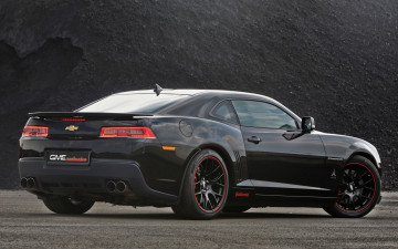 обоя автомобили, chevrolet, темный, 2014г, exclusive, gme, ss, camaro