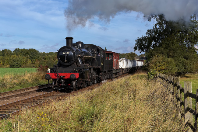 Обои картинки фото техника, паровозы, паровоз, дорога, железная