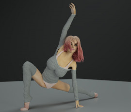 Картинка 3д+графика люди+ people взгляд девушка фон