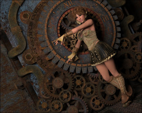 Картинка 3д+графика люди+ people взгляд девушка фон