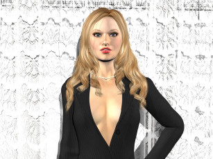 Картинка 3д+графика люди+ people фон взгляд девушка