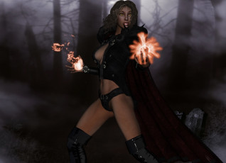 Картинка 3д+графика люди+ people фон взгляд девушка магия