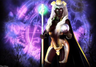 Картинка 3д+графика фантазия+ fantasy девушка шар фон взгляд шест