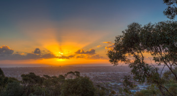 Картинка города -+пейзажи утро рассвет