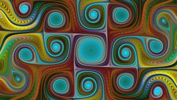 Картинка 3д+графика фракталы+ fractal цвета фон узор