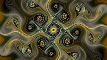 Картинка 3д+графика фракталы+ fractal цвета фон узор