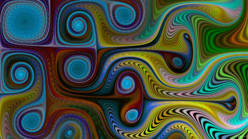 Картинка 3д+графика фракталы+ fractal цвета узор фон