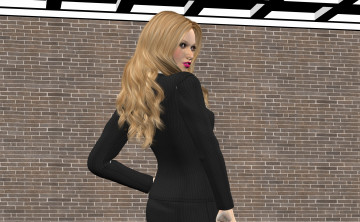 Картинка alison 3д+графика люди+ people фон взгляд девушка