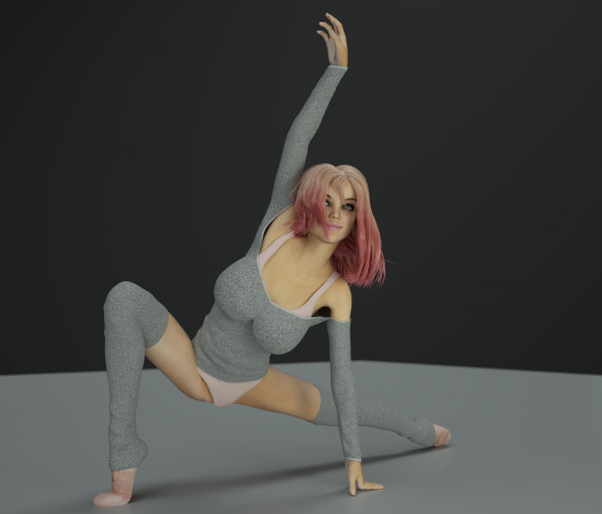 Обои картинки фото 3д графика, люди , people, взгляд, девушка, фон