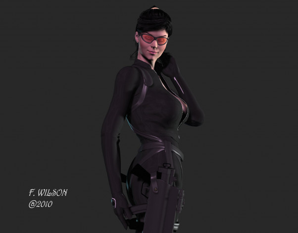 Обои картинки фото 3д графика, люди , people, фон, взгляд, девушка