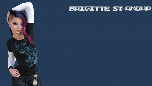 Обои картинки фото 3д графика, люди , people, фон, девушка, взгляд