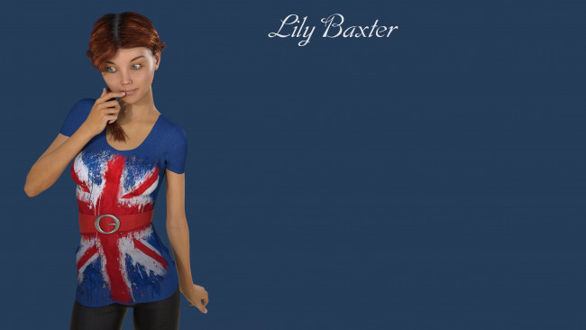 Обои картинки фото 3д графика, люди , people, фон, взгляд, девушка