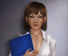 Картинка рисованное люди фон взгляд девушка