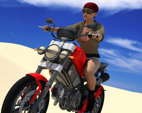 обоя 3д графика, люди-авто, мото , people- car ,  moto, взгляд, девушка, фон