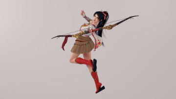 обоя 3д графика, фантазия , fantasy, фон, взгляд, девушка