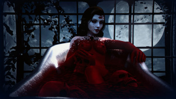 Картинка 3д+графика фантазия+ fantasy взгляд девушка фон