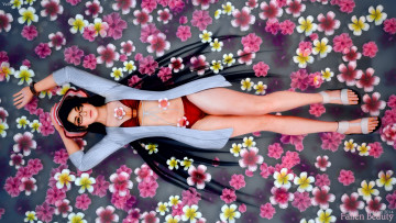 Картинка 3д+графика люди+ people взгляд девушка фон