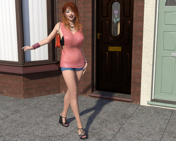 Обои картинки фото 3д графика, люди , people, фон, интерьер, взгляд, девушка