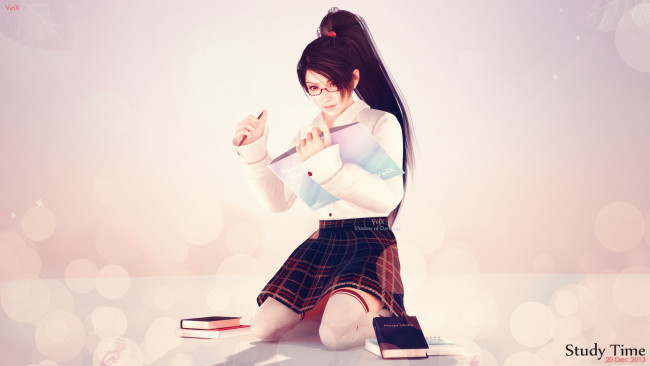 Обои картинки фото 3д графика, фантазия , fantasy, фон, девушка, взгляд