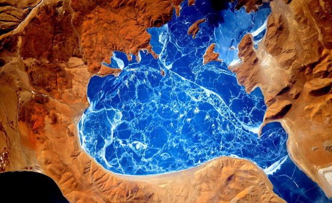 Обои картинки фото природа, другое, лед, море, суша, панорама