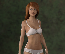 Картинка 3д+графика люди+ people фон взгляд девушка