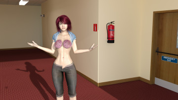 Картинка 3д+графика фантазия+ fantasy фон девушка взгляд