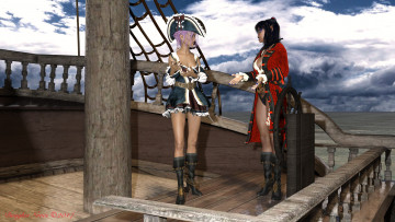 Картинка isabis+elf+pirate 3д+графика фантазия+ fantasy isabis elf pirate