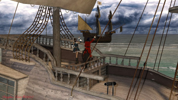 обоя isabis elf pirate, 3д графика, фракталы , fractal, isabis, elf, pirate