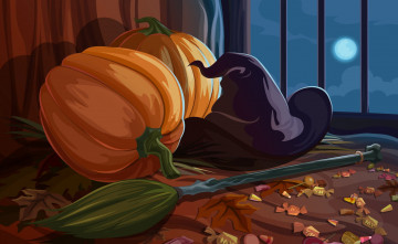 Картинка праздничные хэллоуин halloween тыква