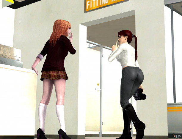 Обои картинки фото 3д графика, люди , people, взгляд, парень, фон, девушка