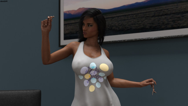 Обои картинки фото 3д графика, фантазия , fantasy, фон, взгляд, девушка