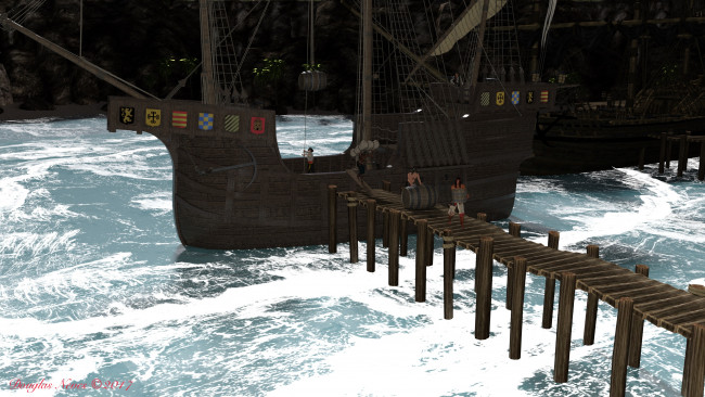 Обои картинки фото 3д графика, фантазия , fantasy, isabis, elf, pirate