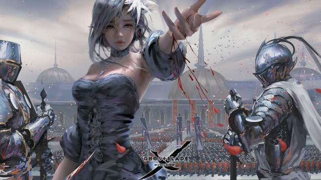 Обои картинки фото фэнтези, _ghost blade ,  призрачный клинок, девушка