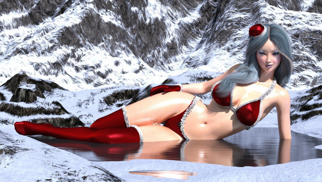 Обои картинки фото 3д графика, люди , people, фон, взгляд, девушка