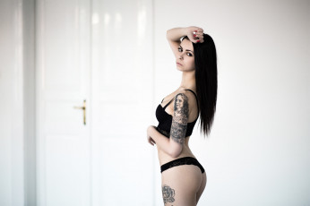 Картинка девушка девушки -unsort+ брюнетки темноволосые модель