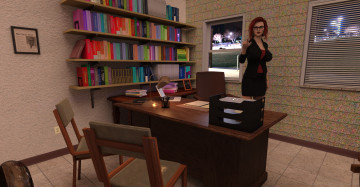 Картинка 3д+графика люди+ people девушка взгляд фон