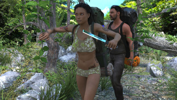 Картинка 3д+графика фантазия+ fantasy девушка фон взгляд