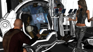 Картинка 3д+графика фантазия+ fantasy фон девушки взгляд