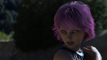 обоя 3д графика, портрет , portraits, девушка, взгляд, фон