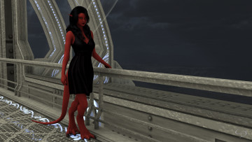 Картинка 3д+графика существа+ creatures взгляд девушка фон