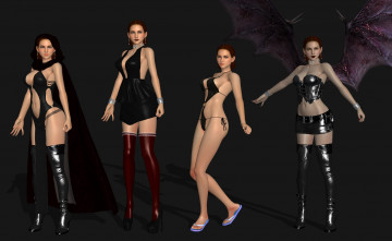 Картинка 3д+графика фантазия+ fantasy девушки взгляд фон