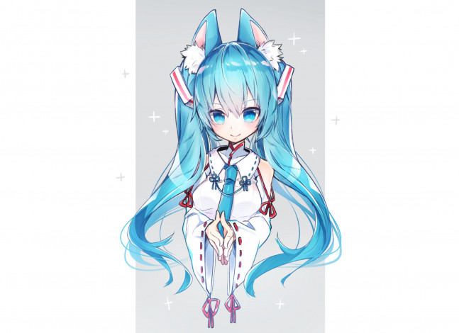 Обои картинки фото аниме, vocaloid, девушка