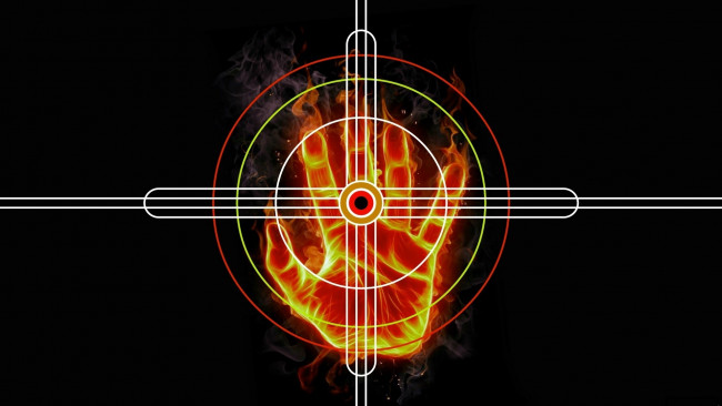 Обои картинки фото 3д графика, другое , other, огонь, ладонь