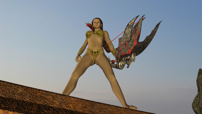 Обои картинки фото 3д графика, фантазия , fantasy, фон, взгляд, девушка